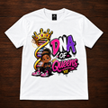 Motto Company Clothing DNA of Queens Pink, White & Purple Tee